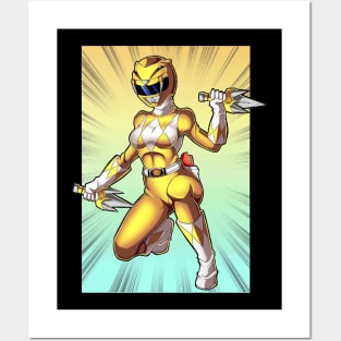 yellow ranger Posters and Art